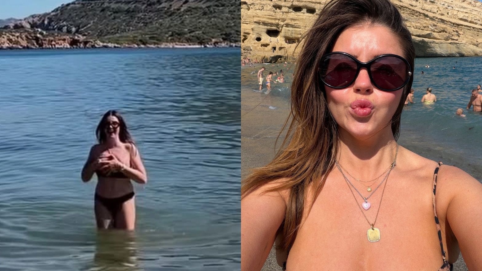 Ciocia Liestyle w bikini w Grecji