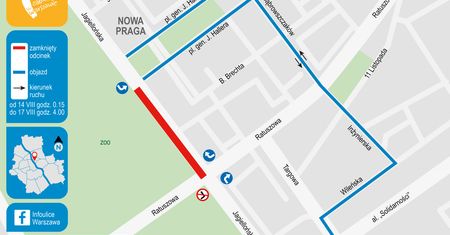 Warszawa. Remonty na Pradze. Duże utrudnienia drogowe