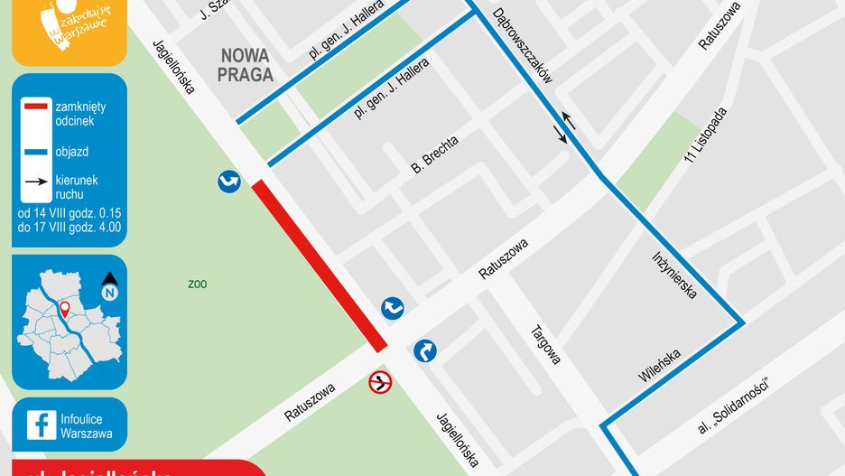 Warszawa. Ulica Jagiellońska