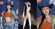 Frywolna Noah Cyrus walczy o uwagę w odważnych stylizacjach na gali country. Próbuje przebić Miley? (ZDJĘCIA)