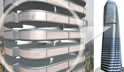 Obrotowe piętra wieżowca Dynamic Tower 2