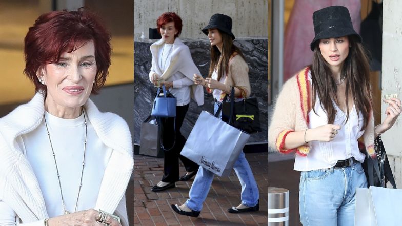70-letnia Sharon Osbourne wraz z córką buszuje po luksusowym butiku w Beverly Hills. Spójrzcie tylko na jej twarz (ZDJĘCIA)