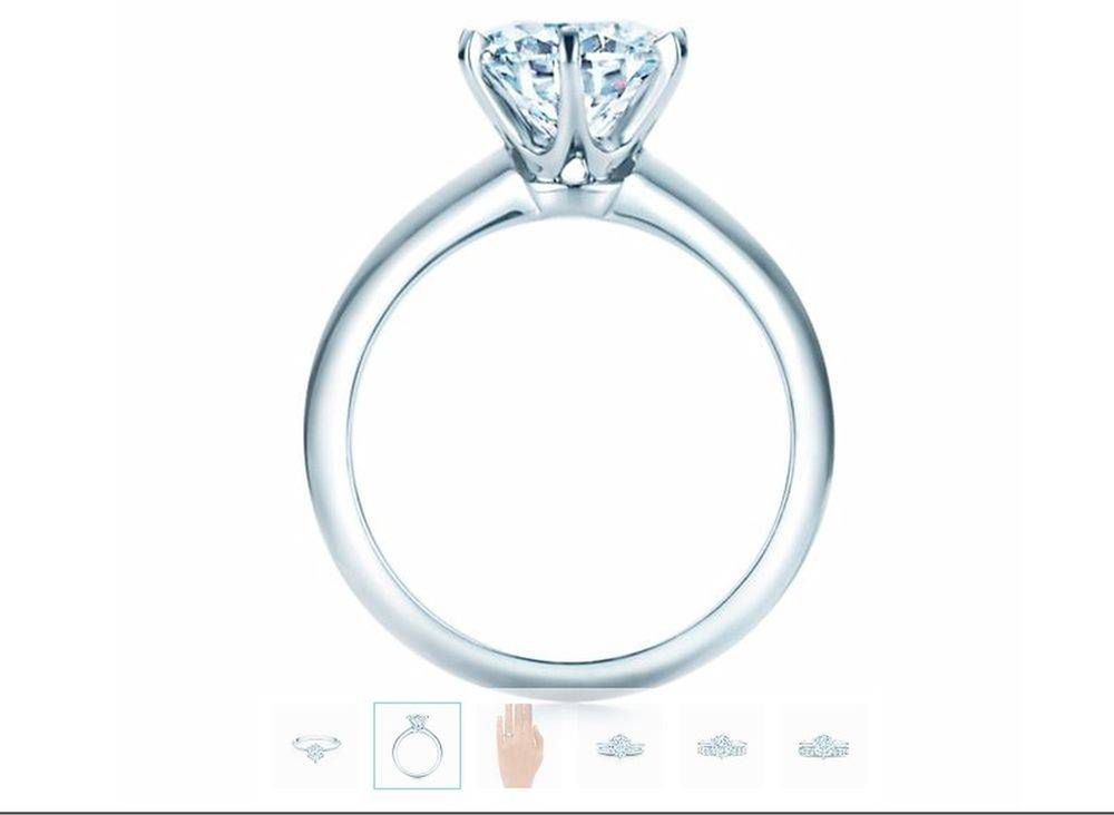 Pierścionek zaręczynowy  Mariny Łuczenko od Tiffany&Co