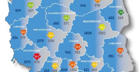Białe plamy na samorządowej mapie Polski - gdzie w Polsce znikają apteki?