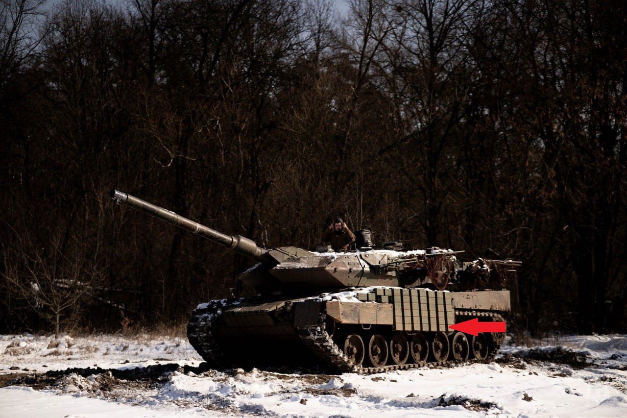 Ukraine adapts Leopard 2 tanks with reactive armor for drones