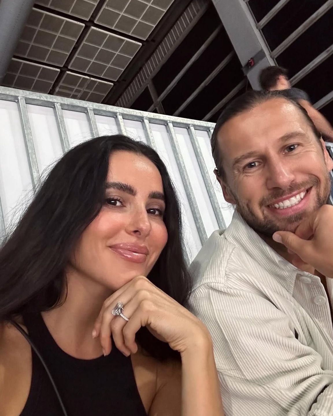 Grzegorz Krychowiak i Celia Jaunat