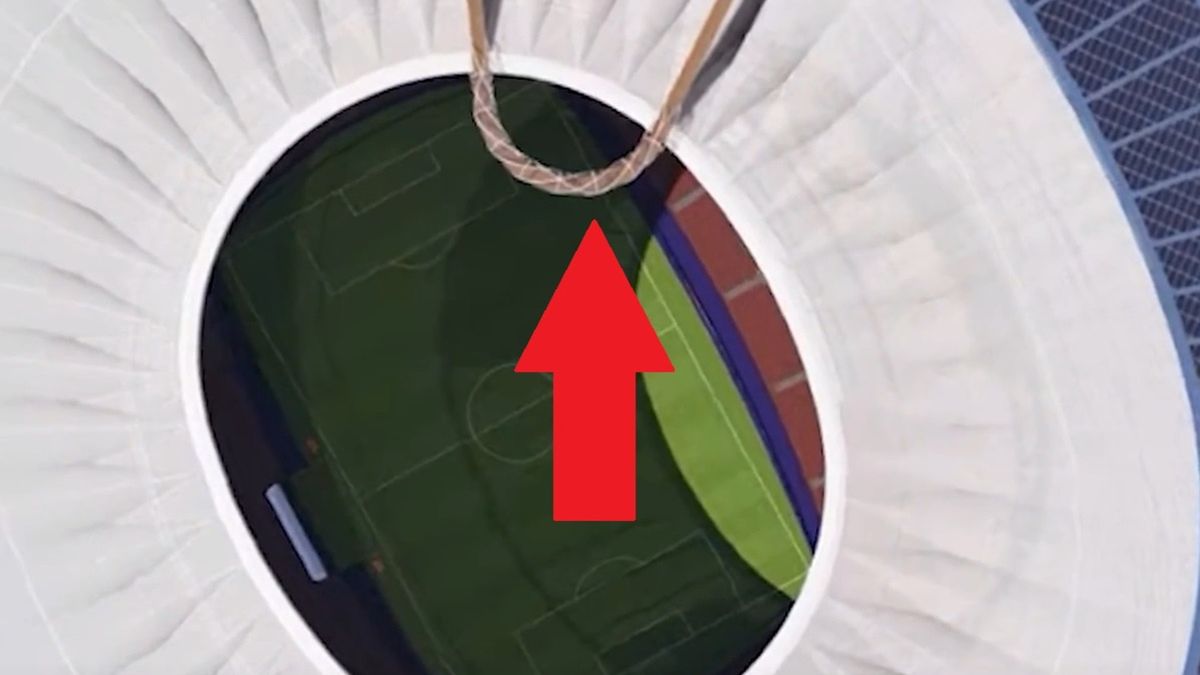 Punkt widokowy na stadionie Camp Nou w Barcelonie