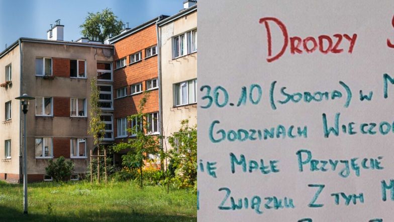 Reakcja sąsiadów na ogłoszenie o imprezie