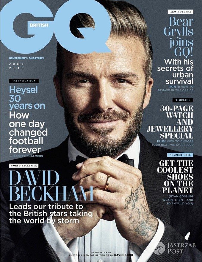 David Beckham na okładce 'British GQ'