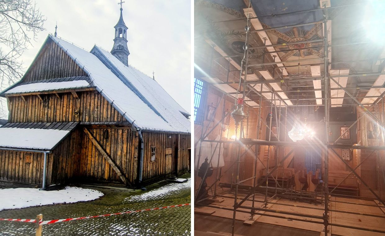 Zakaz mszy w starym kościele w Małopolsce