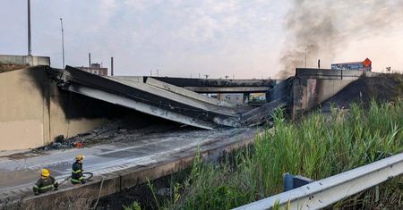 Katastrofa w USA. Autostrada runęła po pożarze cysterny