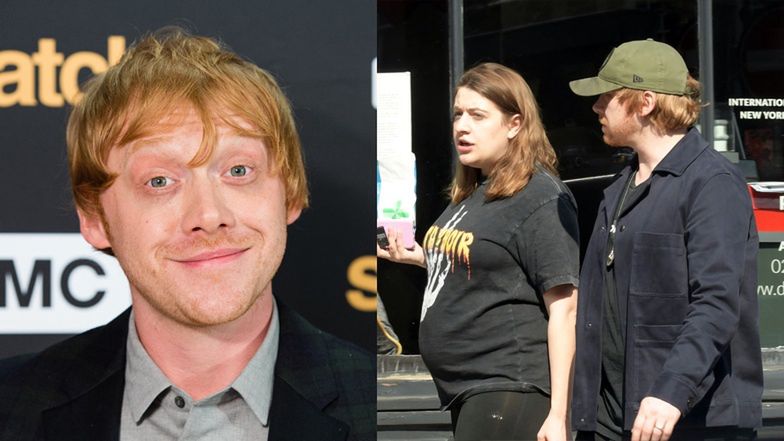 Rupert Grint spaceruje z ciężarną partnerką ulicami Londynu (FOTO)