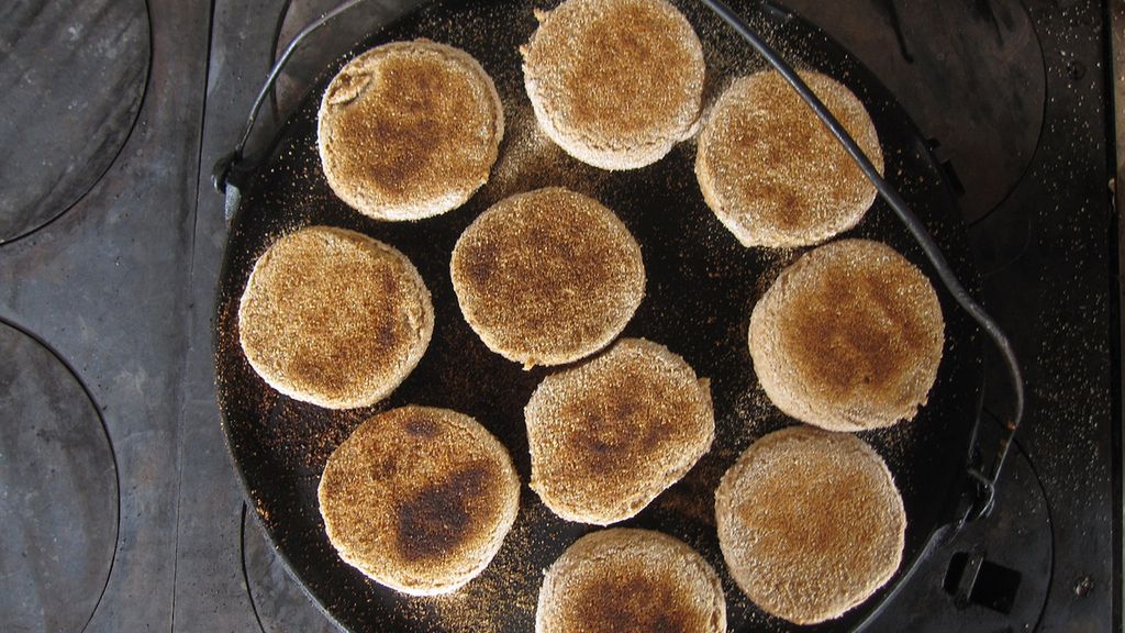 Opiekane muffiny angielskie pełnoziarniste