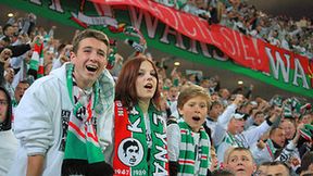 Kibice na meczu Legia Warszawa - Śląsk Wrocław