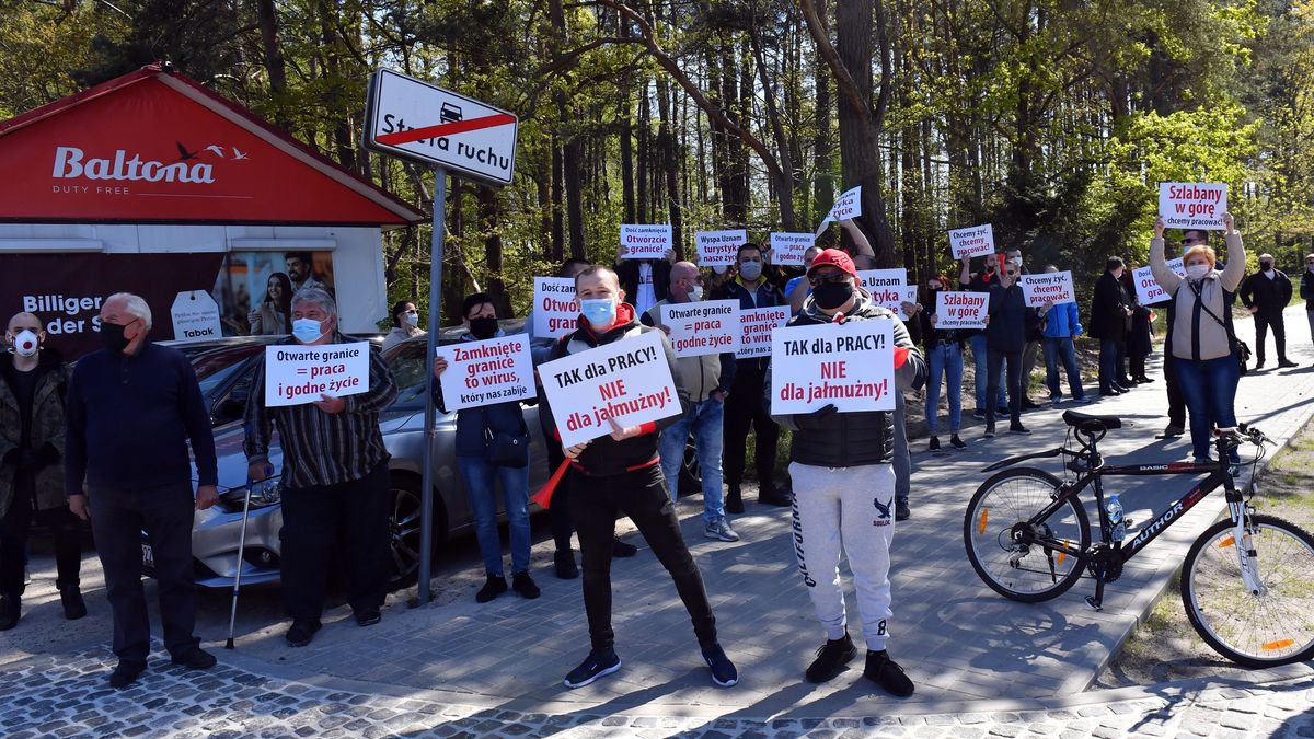 Protest hotelarzy w Świnoujściu. Chcą otwarcia granic.