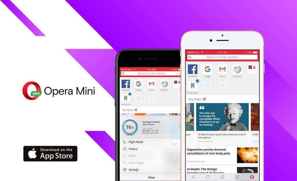 Nowa Opera Mini gotowa dla iOS-a specjalnie z myślą o iPhonie 8