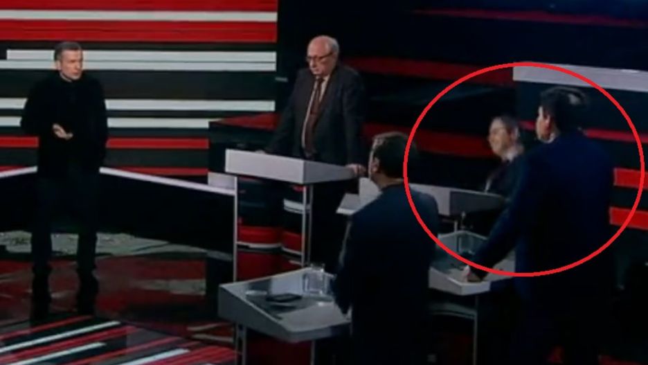 Niebezpieczna sytuacja w studiu Władimira Sołowjowa 