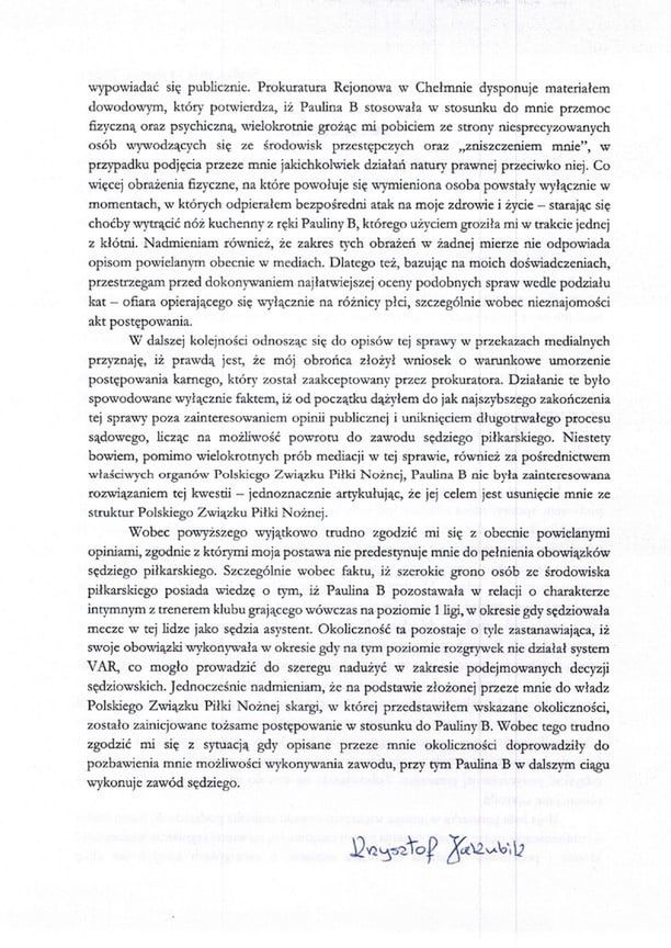 Oświadczenie Krzysztofa Jakubika