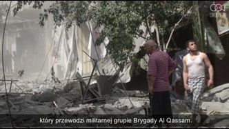 Dym i ogień nad Strefą Gazy