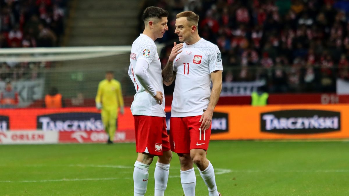 WP SportoweFakty / Mateusz Czarnecki /  Na zdjęciu: Kamil Grosicki, Robert Lewandowski
