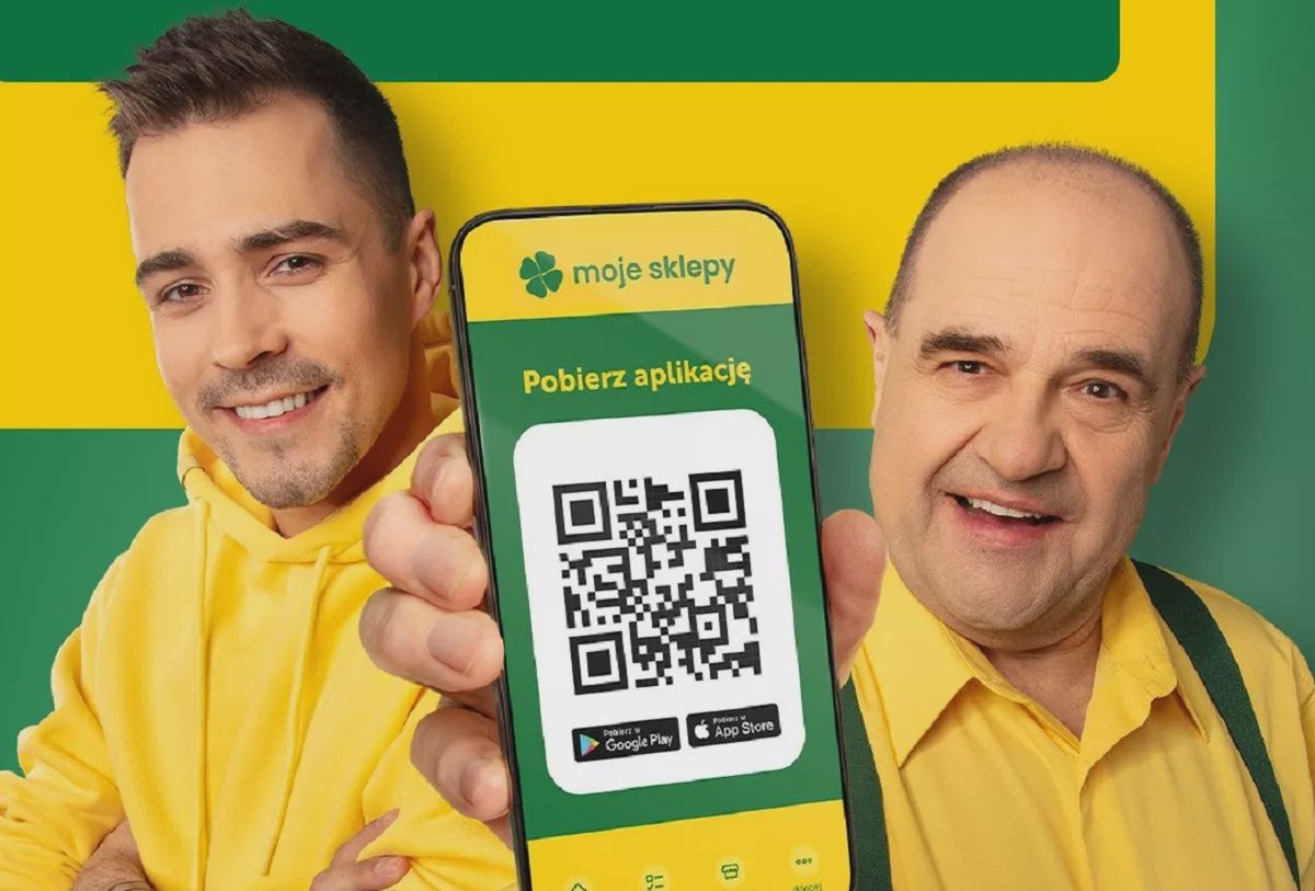 Groszek, Euro Sklep i ABC reklamowe jako "moje sklepy". W kampanii Cezary Żak i Rezi