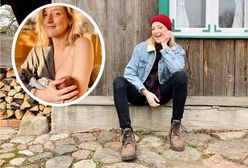 Lara Gessler pozuje z córką. Obie potrzebują teraz spokoju