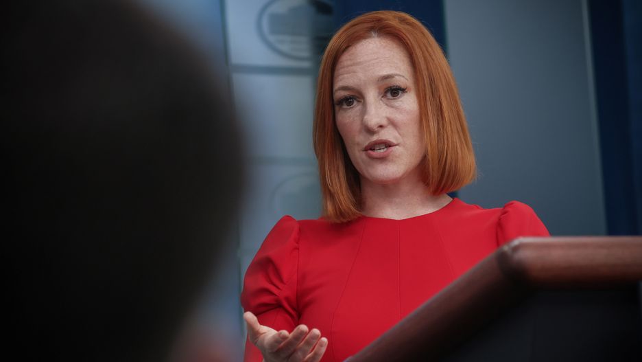Press Secretary Jen Psaki holds the daily press briefing at the White House in Washington, U.S., May 4, 2022.