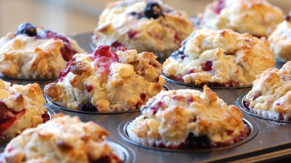 Muffinki jagodowe w proszku