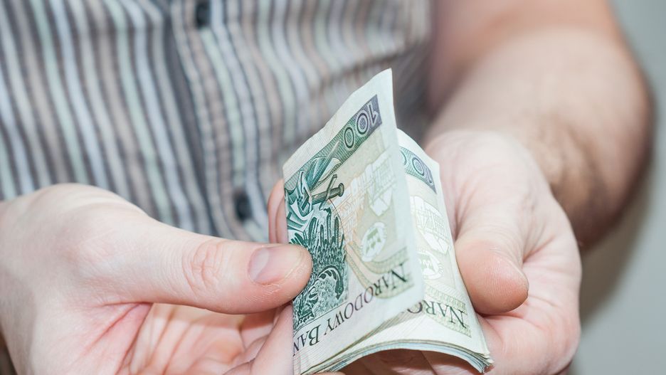 złoty, pieniądze, waluty, gotówka, 100 zł