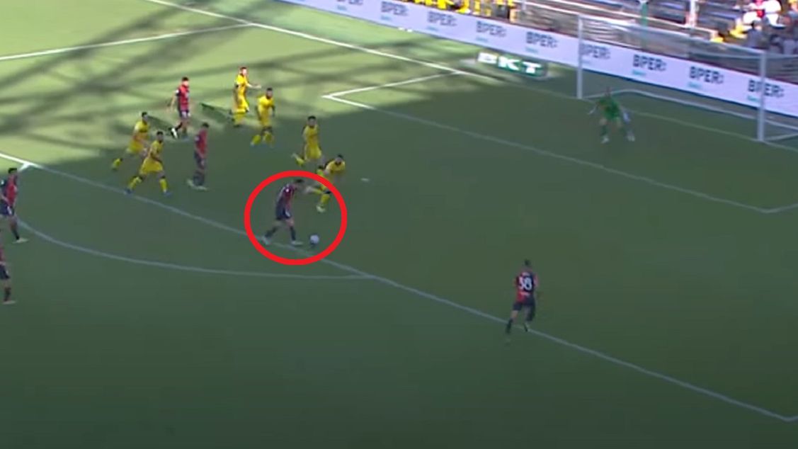 YouTube / Serie B / Na zdjęciu: bramka Jagiełły