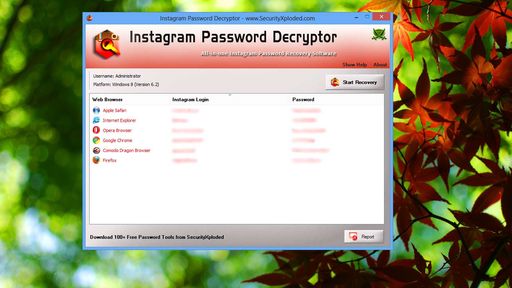 Instagram Password Decryptor