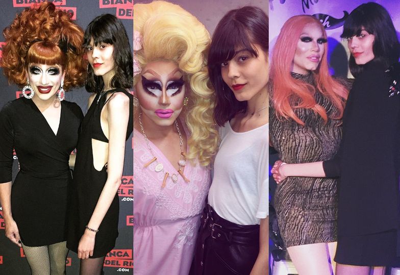 Ewa Władymiruk z Biancą Del Rio, Trixie Mattel i Sharon Needles