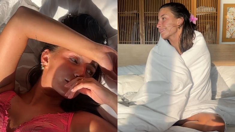 Julia Wieniawa wije się w koronkowej bieliźnie