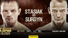 MMA. KSW 55. Patryk Surdyn vs Damian Stasiak w karcie walk
