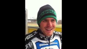 Martin Vaculik pozdrawia kibiców z Gorican (marzec 2013)