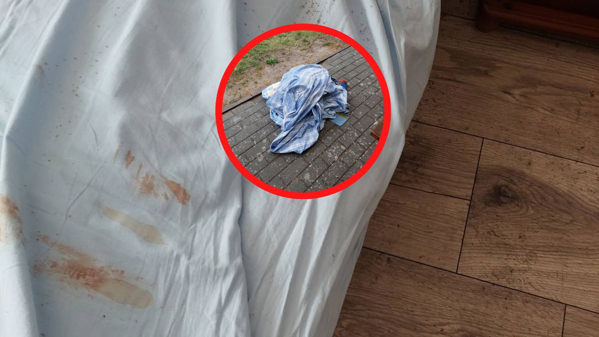 Pokazała, w jakim stanie zostawili pokój.