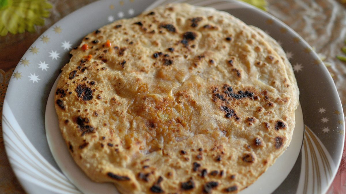 Mrożony chlebek paratha z pełnej pszenicy