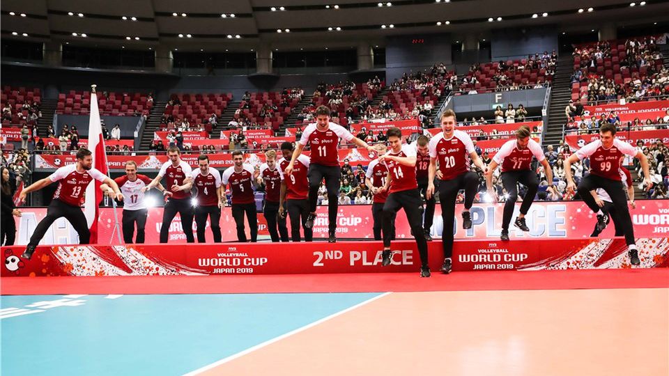 Zdjęcie okładkowe artykułu: Materiały prasowe / FIVB / Polscy siatkarze przeskakują podium Pucharu Świata 2019