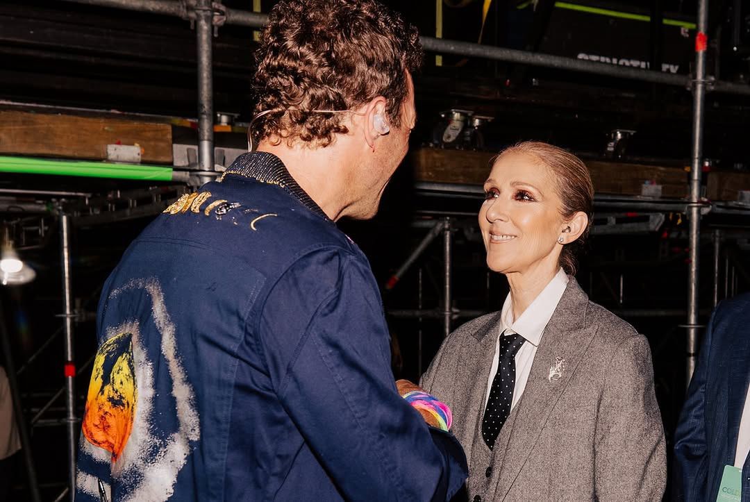 Celine Dion na koncercie zespołu Coldplay