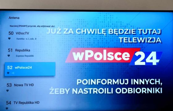 Nowa stacja w telewizji naziemnej. Zapowiada ją plansza