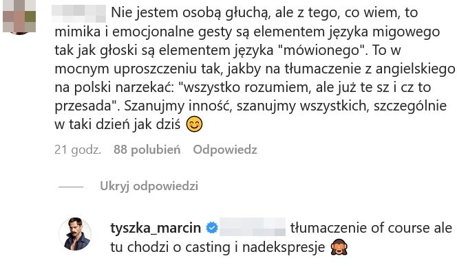 Marcin Tyszka ZDEGUSTOWANY ekspresją tłumaczki języka migowego w TVP: "KTO ROBIŁ CASTING"