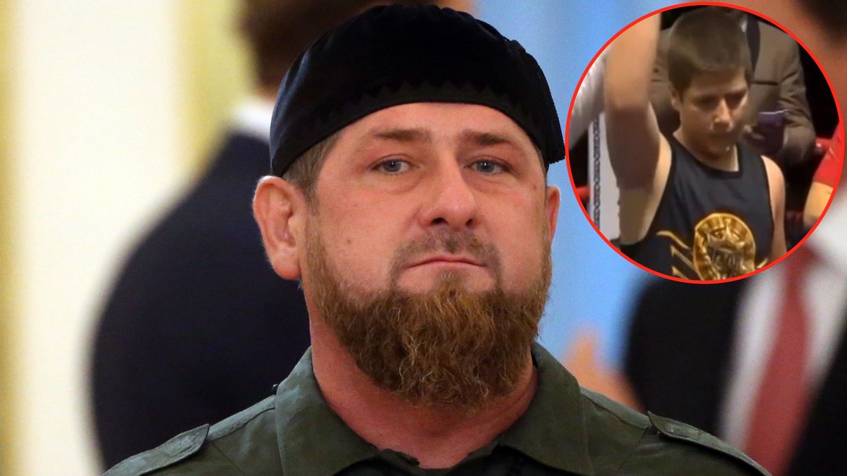 Ramzan Kadyrow pokazuje swojemu 14-letniemu synowi, jak wygląda wojna