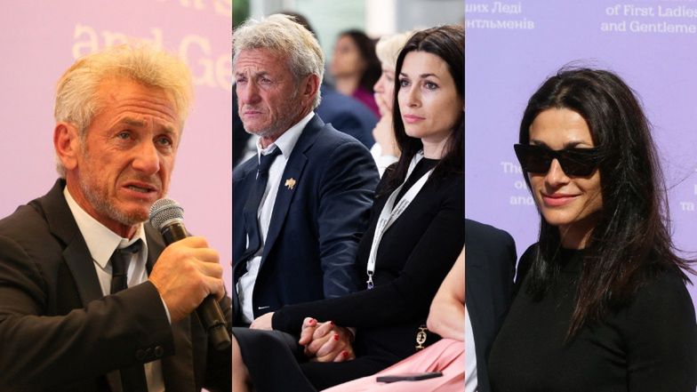 Sean Penn debiutuje z młodszą o 17 LAT partnerką na konferencji w Kijowie. Ładna z nich para? (ZDJĘCIA)