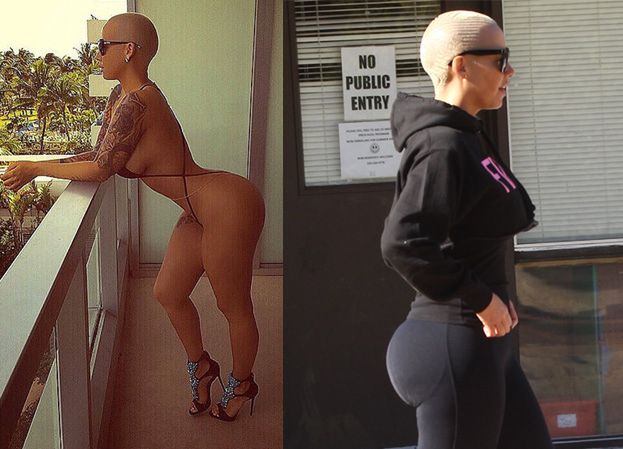 Amber Rose nosi sztuczne pośladki…? (ZDJĘCIA)