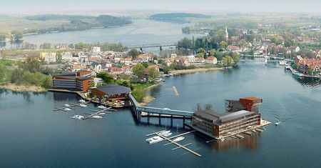 Hotel Mikołajki na wyspie. Budowa dobiega końca