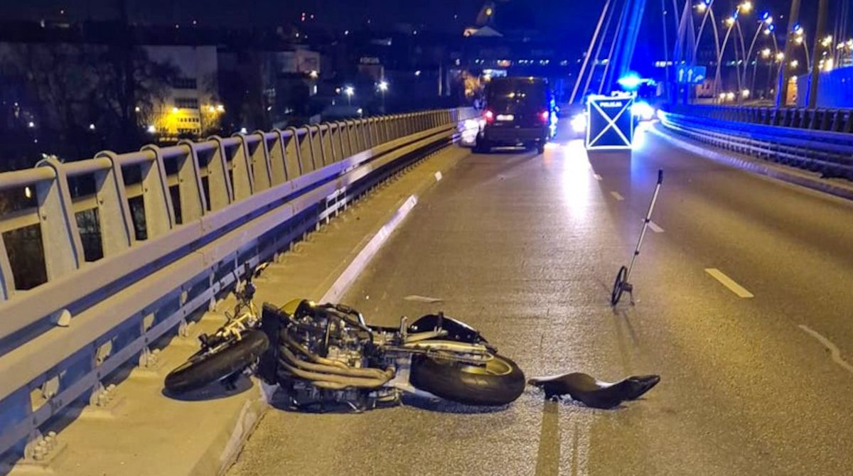 Śmiertelny wypadek motocyklisty w Bydgoszczy.