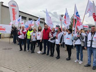 Protest związkowców z Pepco. Nie dogadują się z władzami spółki