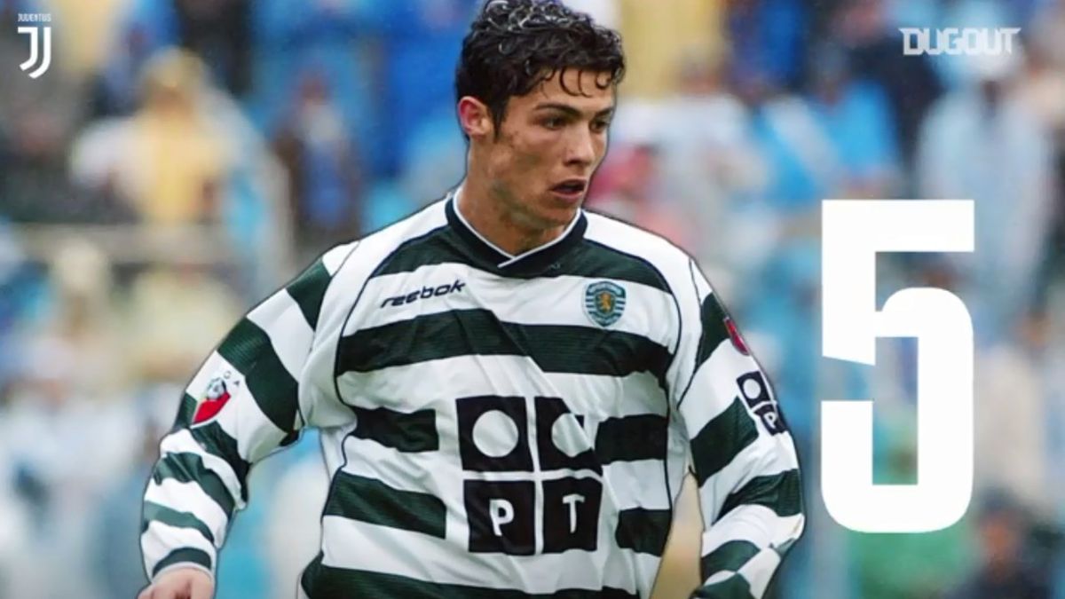 Cristiano Ronaldo w koszulce Sportingu Lizbona