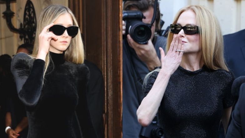 Nicole Kidman z córką podczas Tygodnia Mody w Paryżu