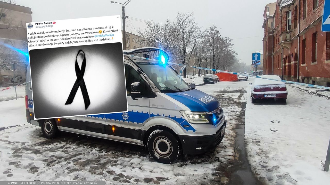 Zmarł drugi policjant postrzelony we Wrocławiu
